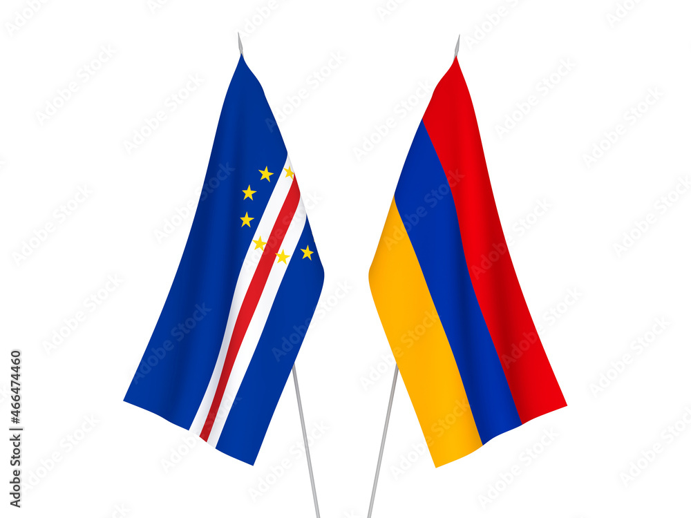 Armenia and Republic of Cabo Verde flags