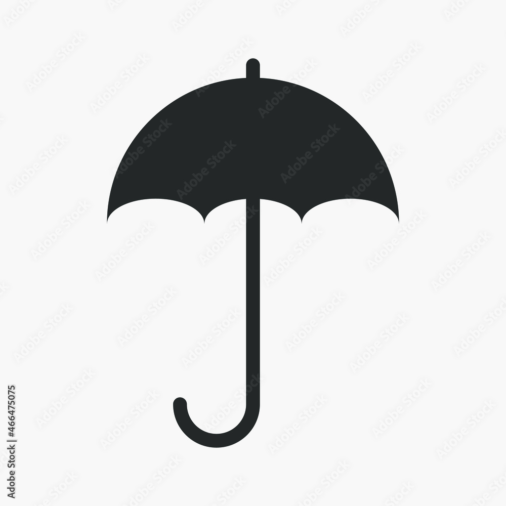Umbrella vector icon isolated on white background. Umbrella vector icon isolated on white background.