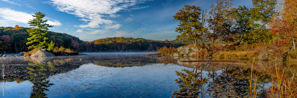 Harriman State Park, located in Rockland and Orange counties,at sunrise on misty morning Harriman State Park, located in Rockland and Orange counties,at sunrise on misty morning