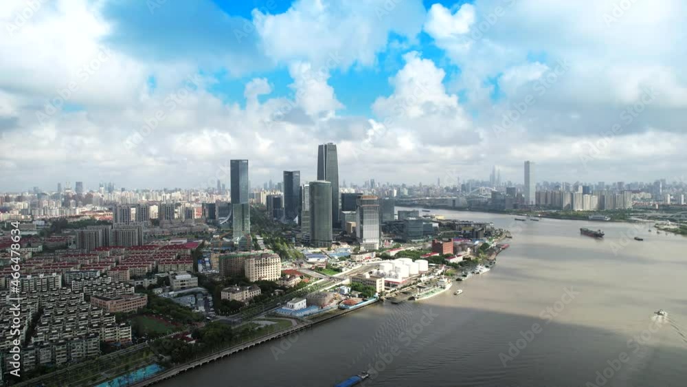 Urban environment of International Media Port and Oriental Sports Center in Shanghai Urban environment of International Media Port and Oriental Sports Center in Shanghai