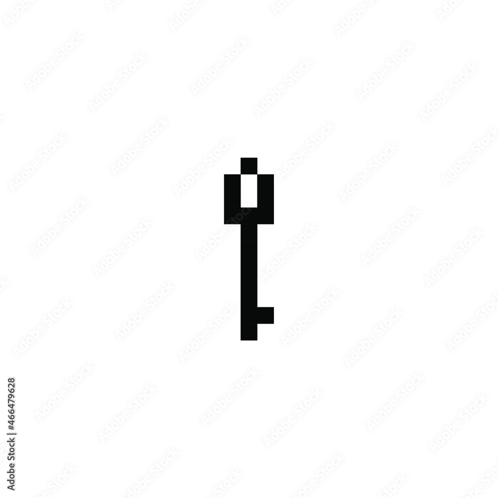 Pixel key for games and web sites. Pixel art. 8 bit Pixel key for games and web sites. Pixel art. 8 bit