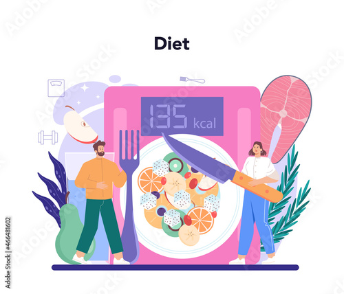 Slimming process. Person losing weight with fitness exercise and healthy