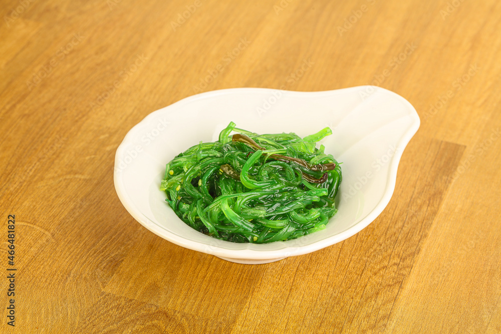 Japanese traditional seaweed salad Chukka