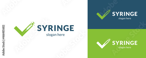 Trendy syringe logo