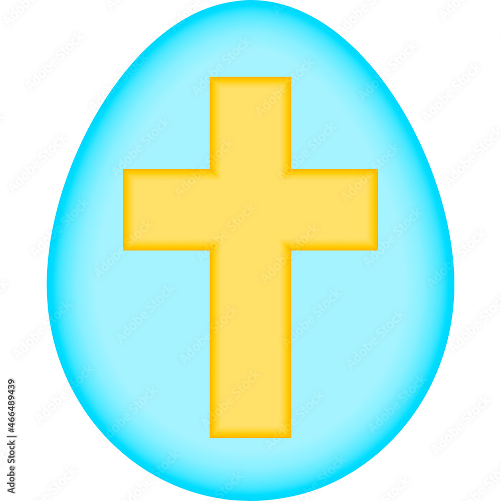 Obraz premium Egg Easter color icon. Simple color vector elements of religious holiday for ui and ux, website or mobile application on white background