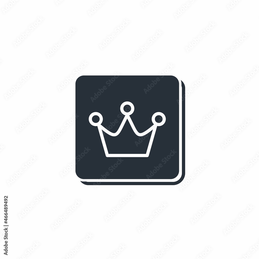 Fototapeta premium Privilege button. Preferences. Vector icon isolated on white background.