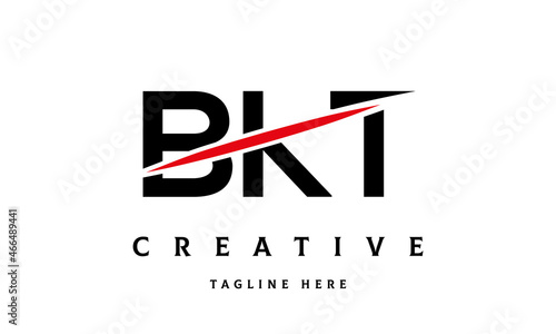 BKT creative cut three latter logo photo