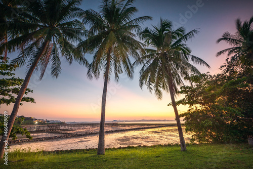 Wonderful sunset photos at batam bintan indonesia