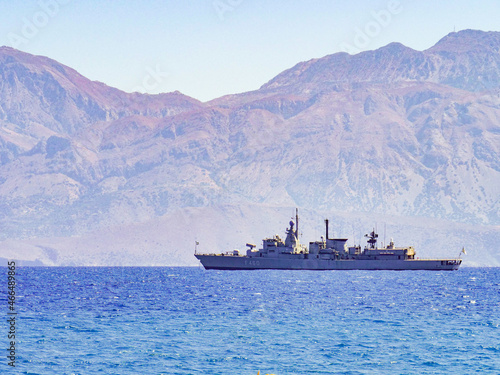 Photography Warship of the hellenic naviy of the coast of crete
