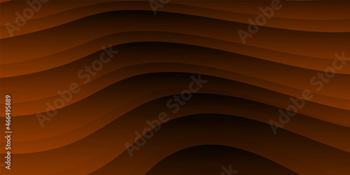 Abstract gradient waves background and folds. 3D illustration in gentle pastel colors.