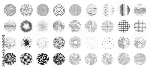 Texture circle, round halftone pattern. Vector round texture clipart