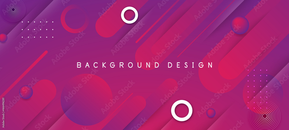 Abstract colorful purple curve background. Modern 3d blue rounded rectangle background for technology business presentation background