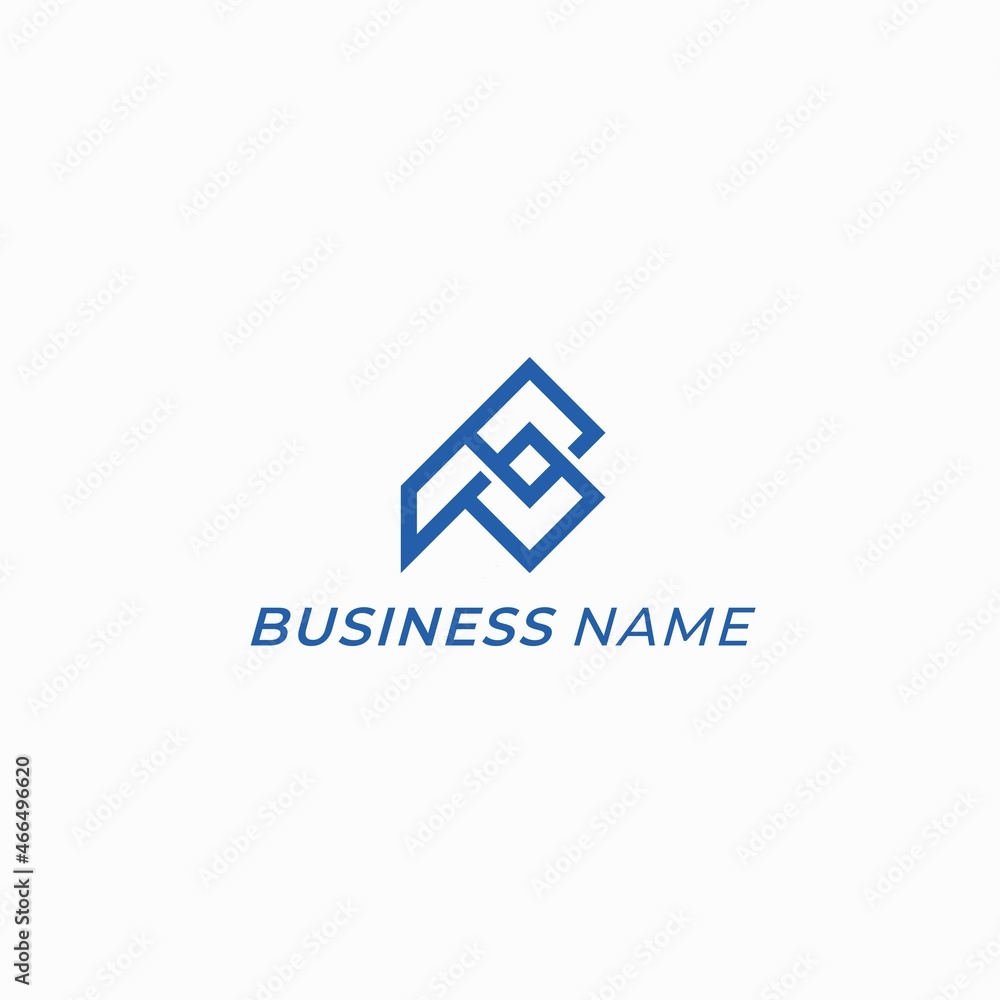 design logo creative square and letter P design logo creative square and letter P