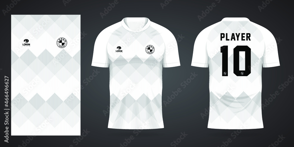 Fototapeta premium sports jersey template for soccer uniform shirt design