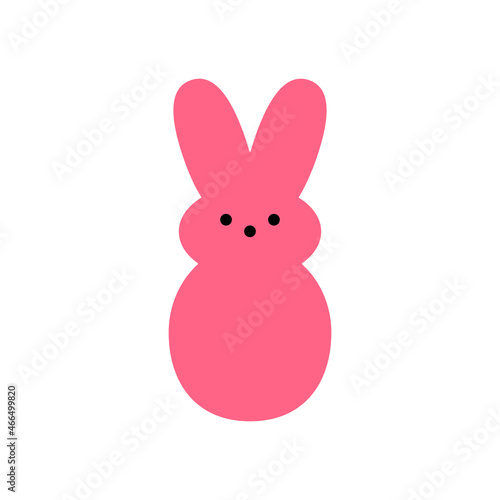 Easter bunny icon. Clipart image isolated on white background