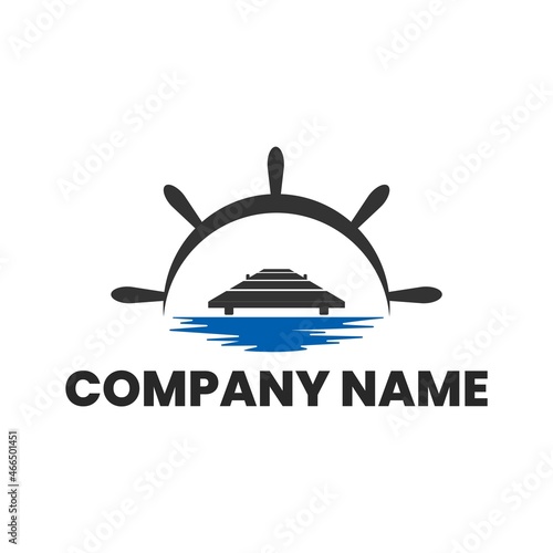 ocean dock logo vector