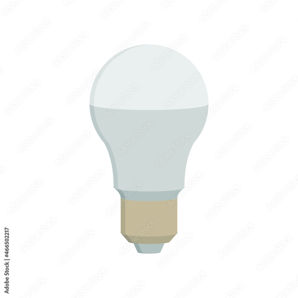 Flat Bulb Light Lamp Vector Design Illustration Flat Bulb Light Lamp Vector Design Illustration