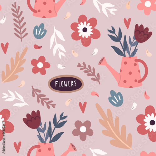 Vector floral seamless pattern
