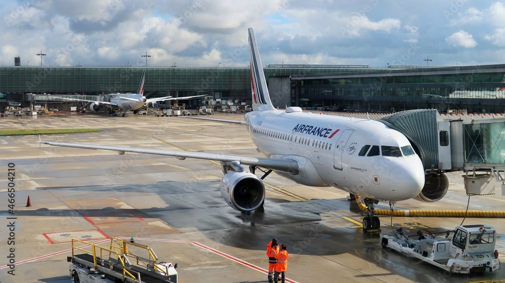 Avion Airbus A318 de la compagnie aérienne française Air France KLM