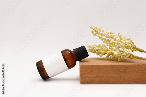 Product bottle mockup. Blank label. Realistic mockup