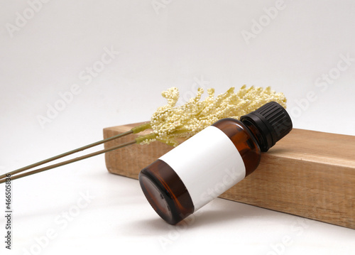Product bottle mockup. Blank label. Realistic mockup
