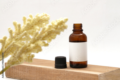 Product bottle mockup. Blank label. Realistic mockup