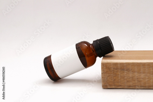 Product bottle mockup. Blank label. Realistic mockup