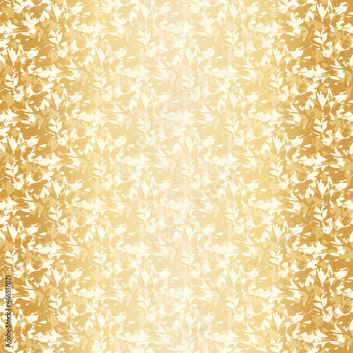 Gold foil melange texture style vector pattern background. Abstract golden gradient backdrop with marl or gold flake effect. Luxury glitch grain variegated repeat for celebration, wedding, Christmas