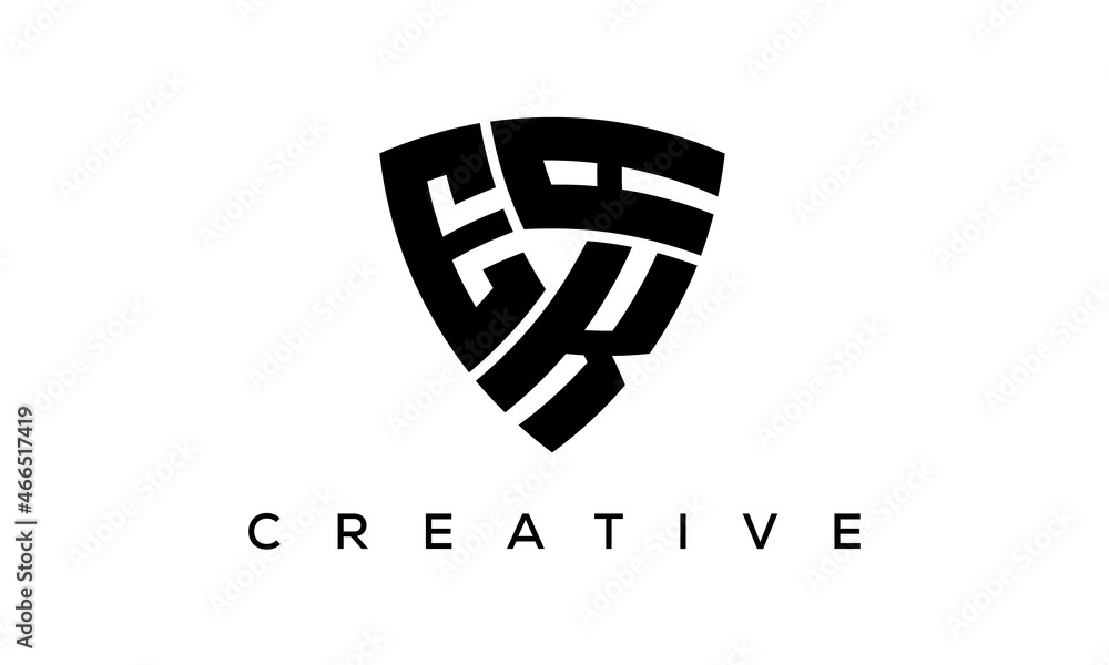 EKA letters logo, security Shield logo vector EKA letters logo, security Shield logo vector