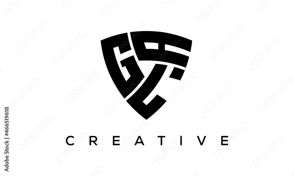 GLA letters logo, security Shield logo vector GLA letters logo, security Shield logo vector