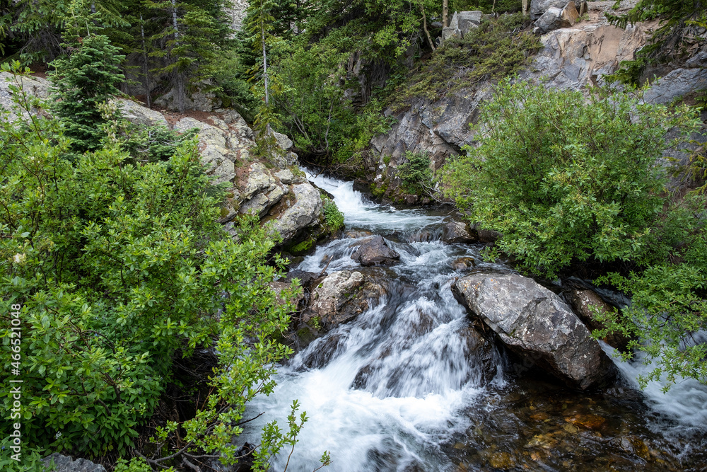 McCullough Gulch Trail Waterfall Trail near Breckenridge, Colorado, USA.