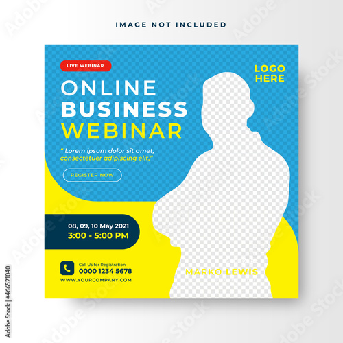 live webinar conference social media post 