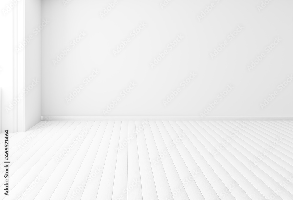 Blank white interior room background ,empty white walls corner and white wood floor contemporary,3D rendering Blank white interior room background ,empty white walls corner and white wood floor contemporary,3D rendering
