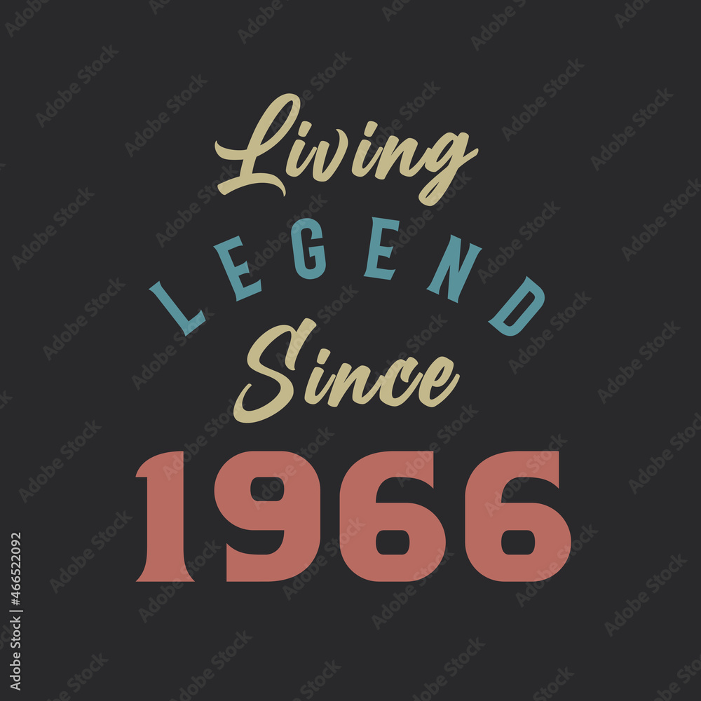 Living Legend since 1966, Born in 1966 vintage design vector