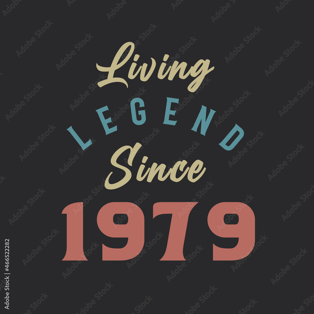 Living Legend since 1979, Born in 1979 vintage design vector