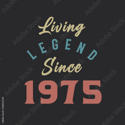 Living Legend since 1975, Born in 1975 vintage design vector