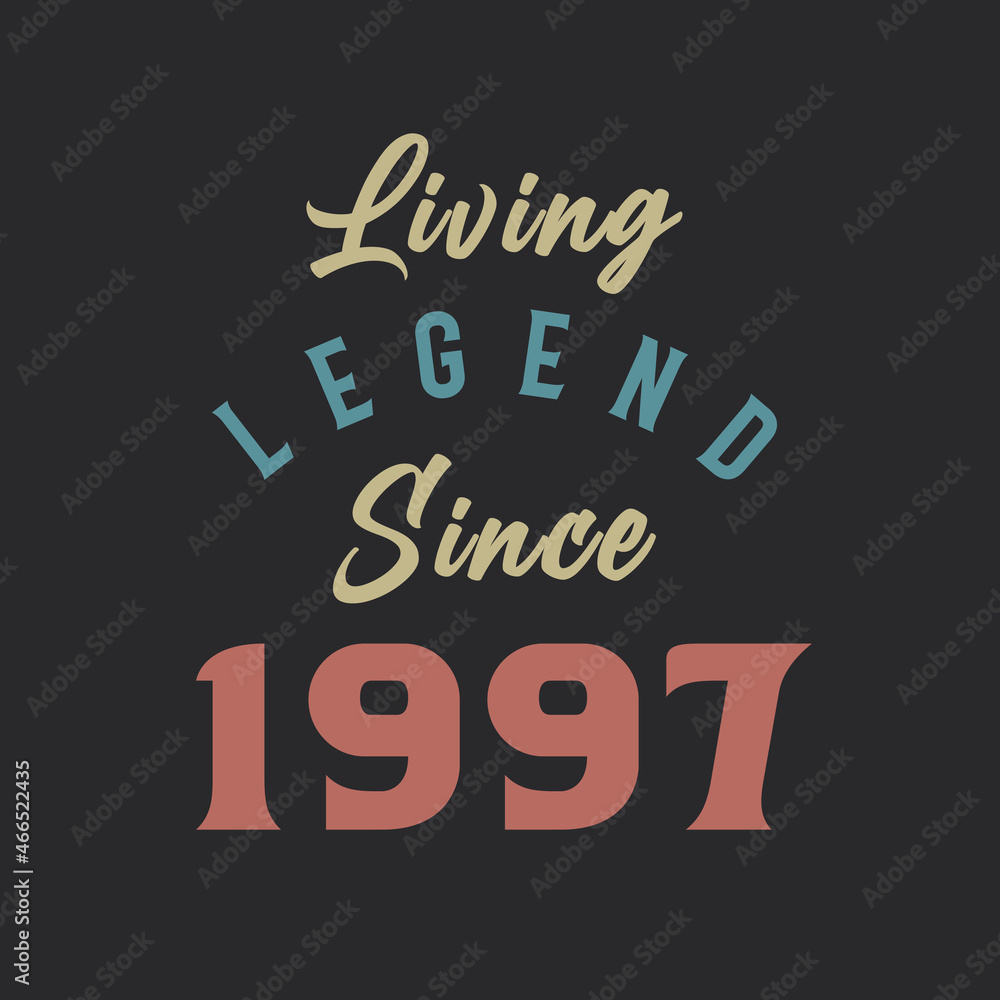 Living Legend since 1997, Born in 1997 vintage design vector