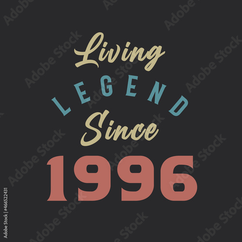 Living Legend since 1996  Born in 1996 vintage design vector