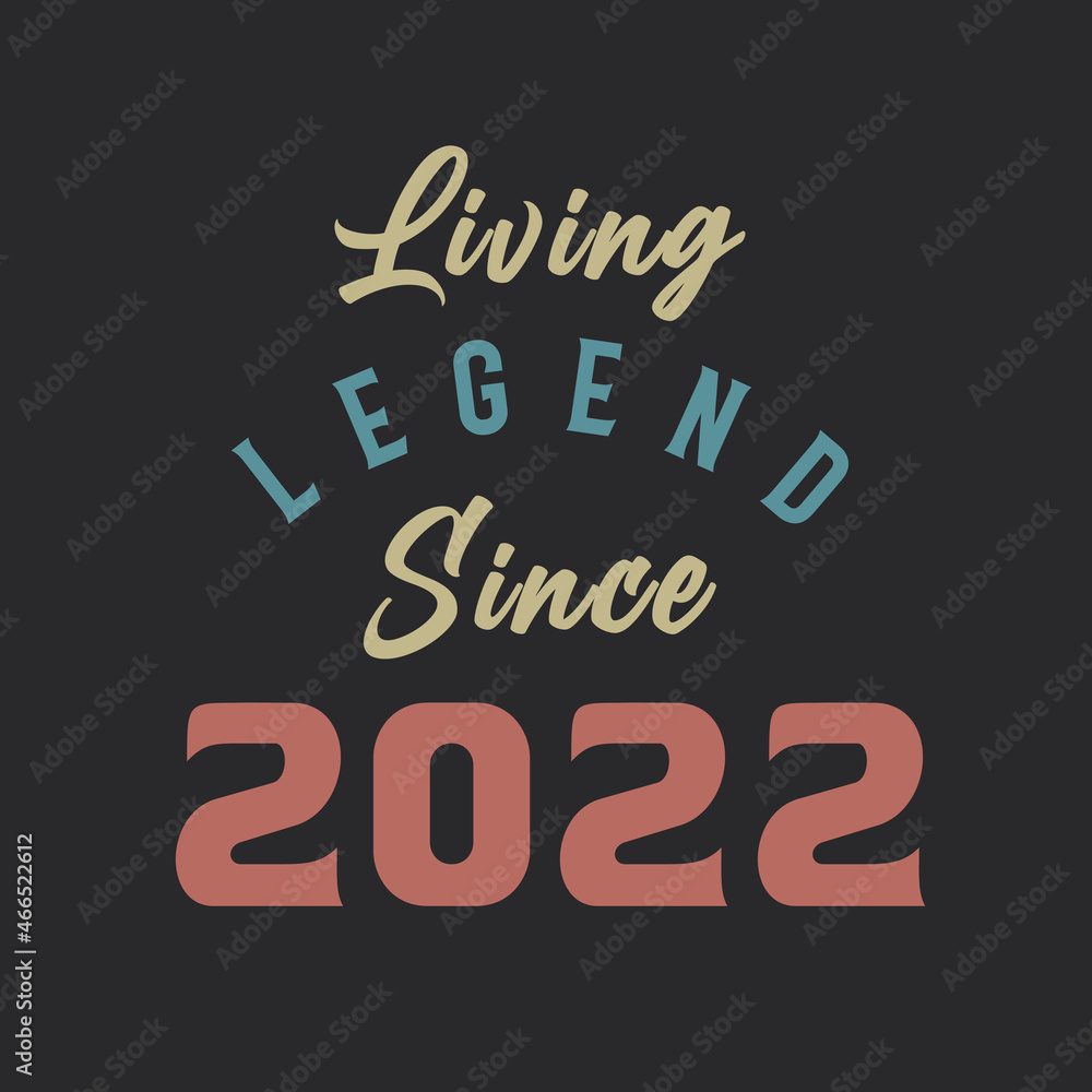 Living Legend since 2022, Born in 2022 vintage design vector