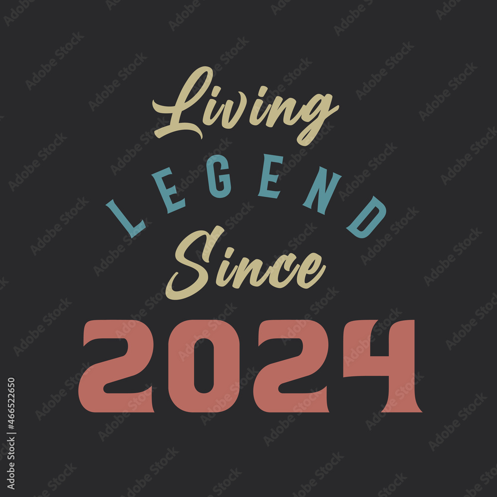 Living Legend since 2024, Born in 2024 vintage design vector