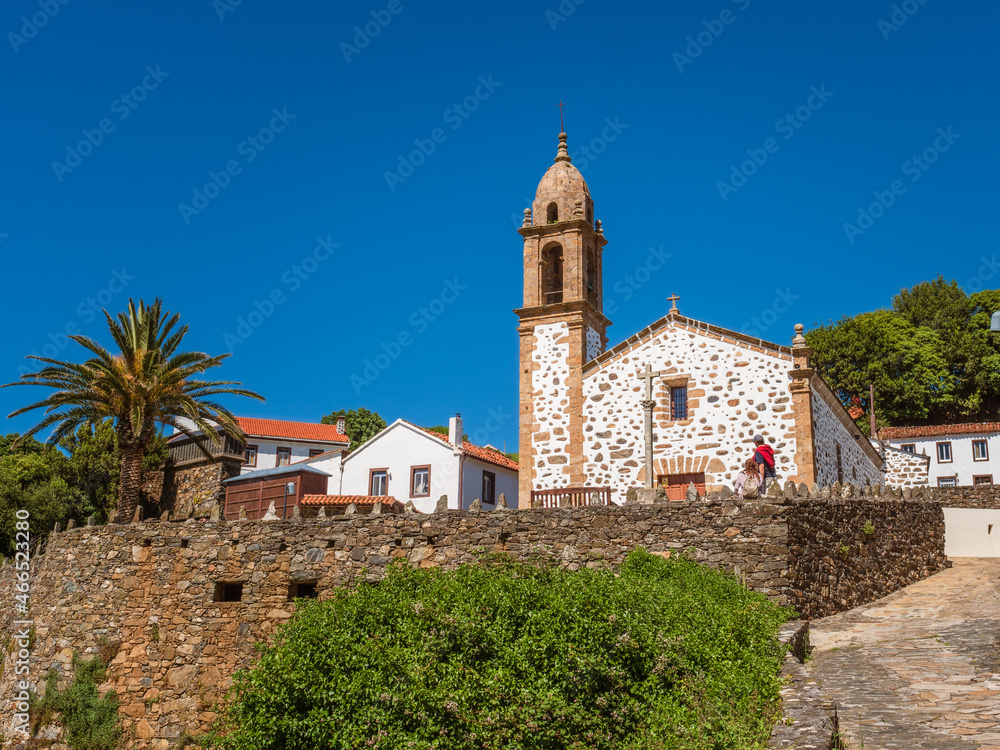 View of San Andrés de Teixido sanctuary in Galicia, Spain