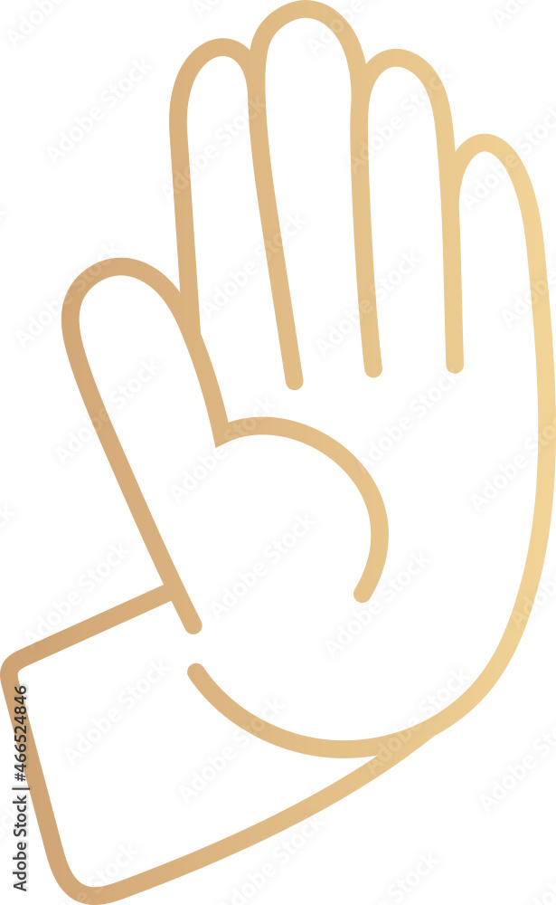 Obraz premium hand stop icon