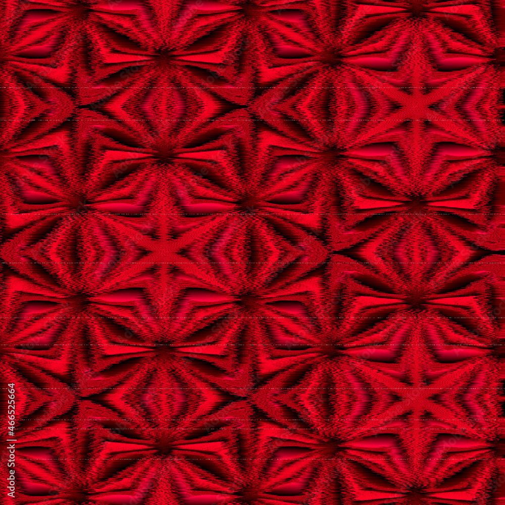 Abstract Red & Black Blurred Fractal Stars - wish upon a star. This one. And that one. And the one over there…