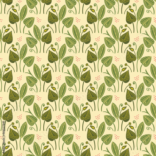 Floral seamless pattern. Vector design for paper, cover, fabric, interior decor and other users.