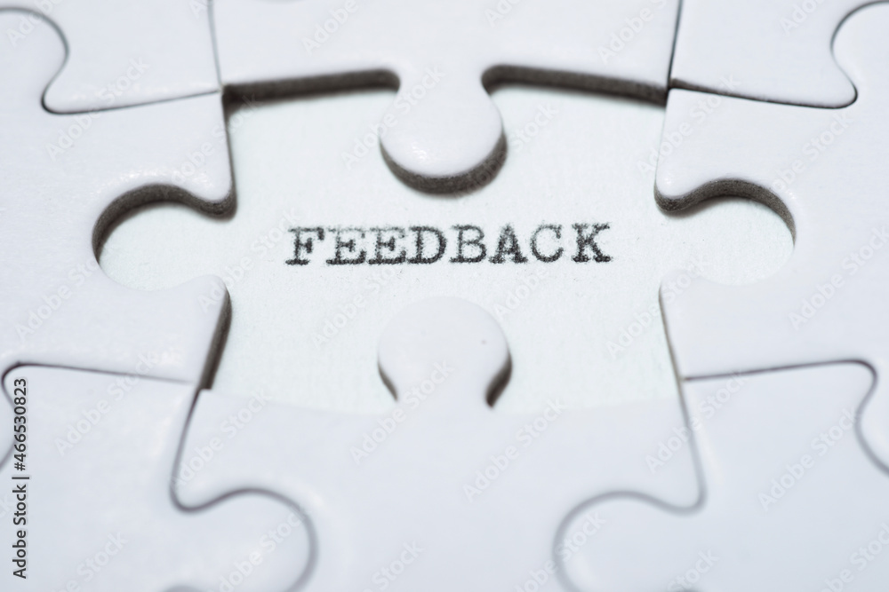 Fototapeta premium Feedback concept view
