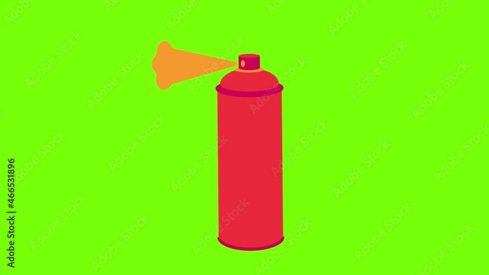 A 4K animation of a fire extinguisher on a green screen Stock ビデオ