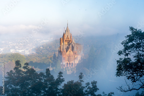 Castle Drachenburg in the mist © Michael