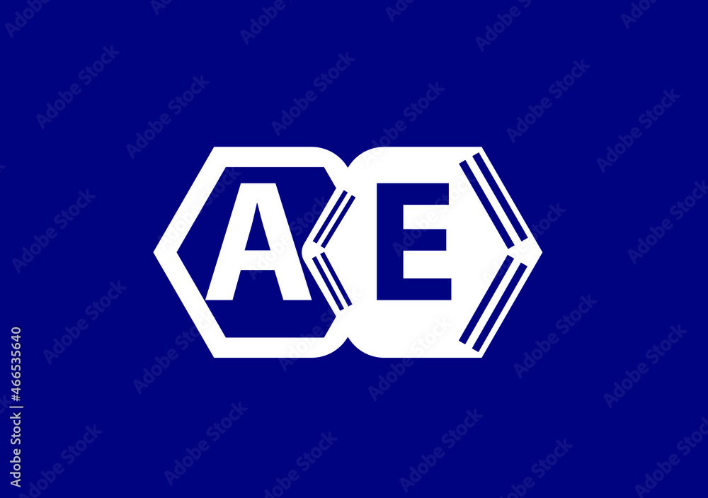 AE letter logo and icon design template AE letter logo and icon design template