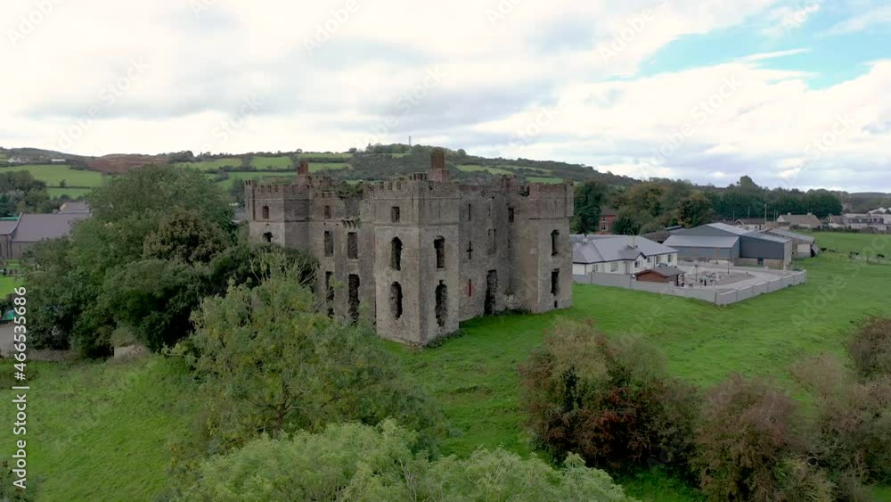 The remains of Raphoe castle in County Donegal - Ireland The remains of Raphoe castle in County Donegal - Ireland