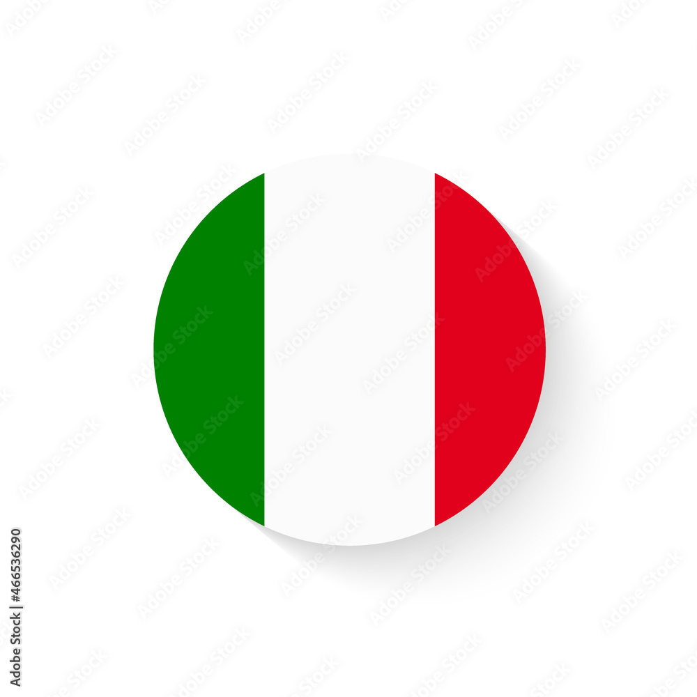 Italy Flag Glossy Button,Vector Italy Flag Glossy Button,Vector
